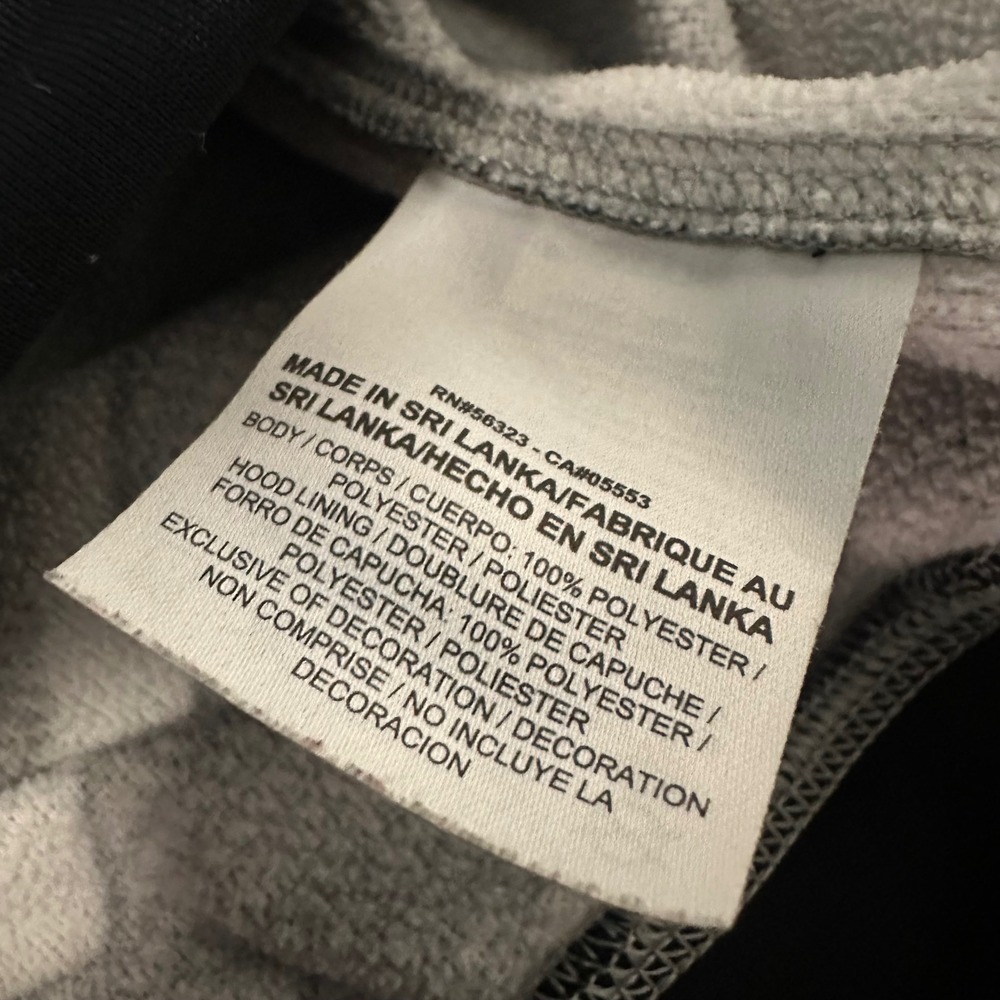 Nike Mens Therma-FIT Full Zip Hoodie Geometric Print Grey Black 575081-063 L - Picture 5 of 7